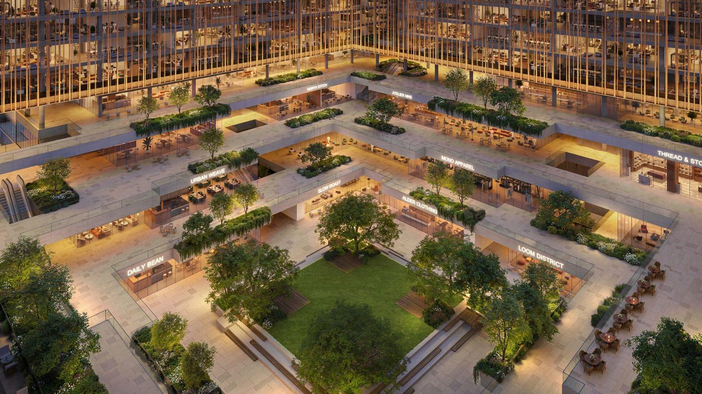 The courtyard from above