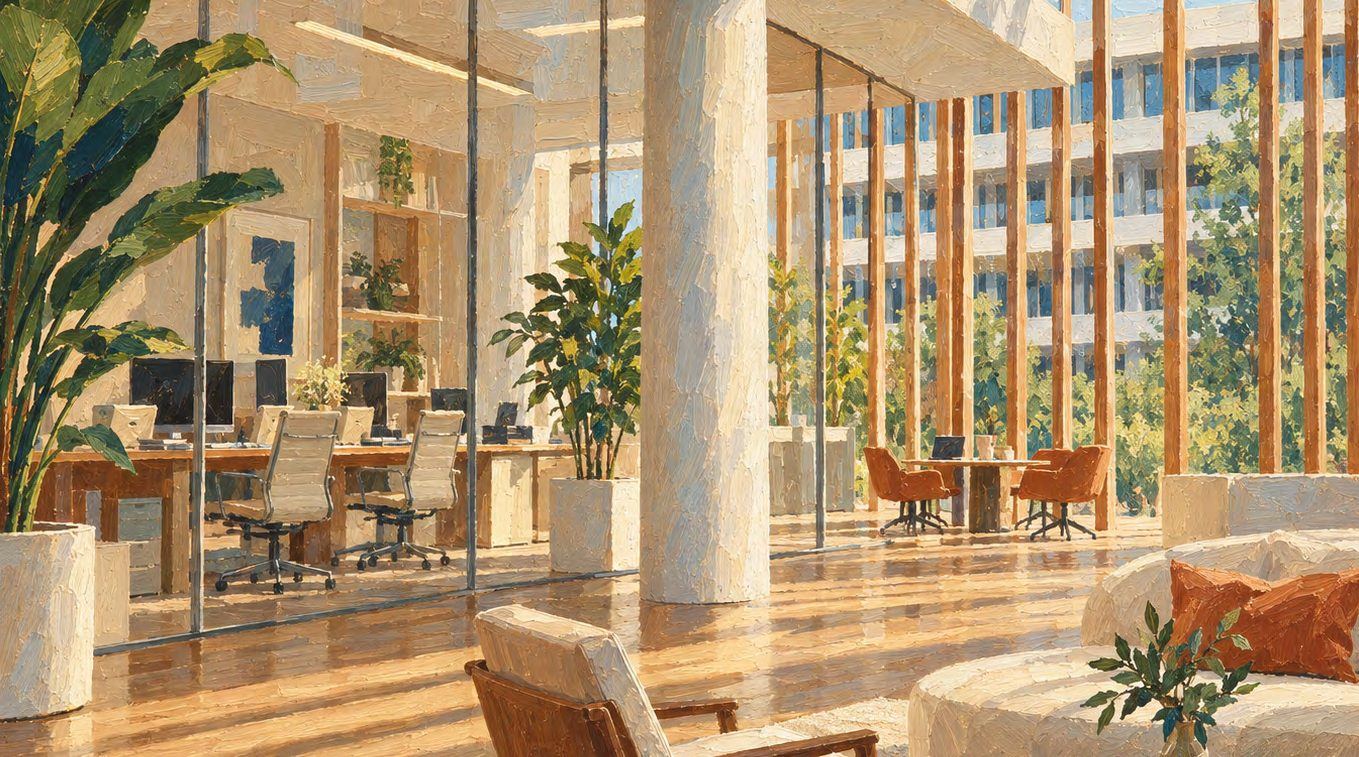 Interior garden lounge